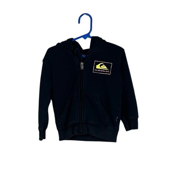 Quicksilver Toddler Black Zip Up Hoodie size 3 - Picture 1 of 9